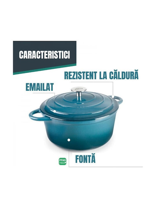 Lacor Deep Cast Iron Pot 3.5lt / 24cm