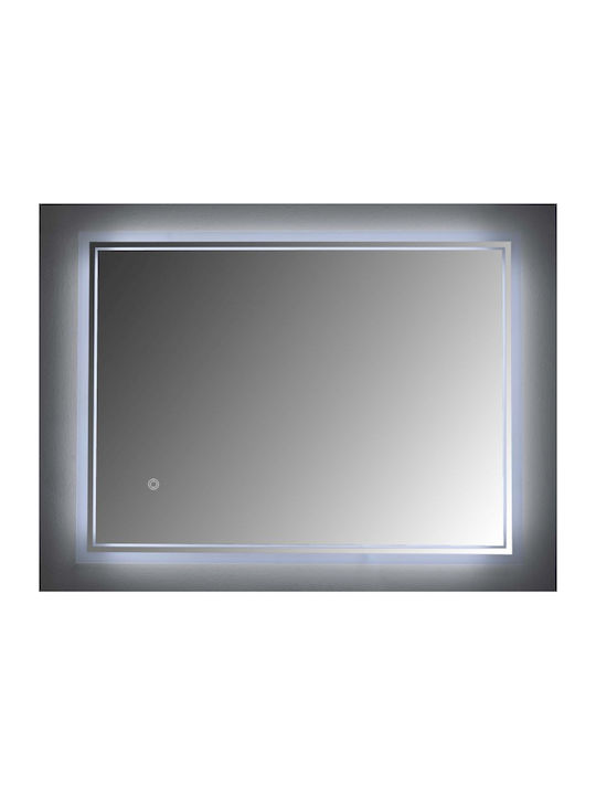 Gloria Duetto Nova Правоъгълена Банско Огледало LED 60x80см Златист