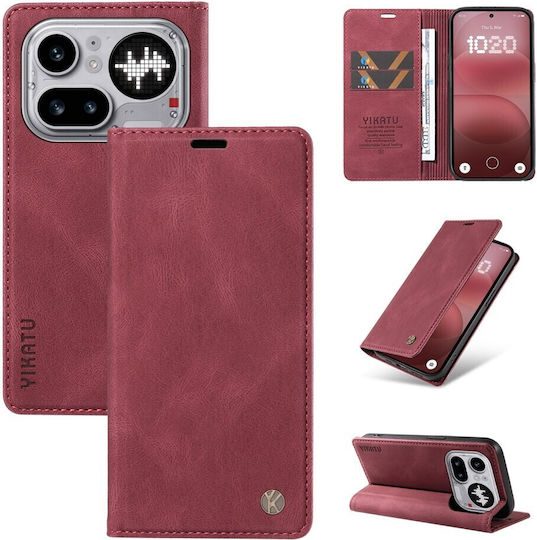 Yikatu Book Μπορντό (Nothing Phone (4a) Pro)