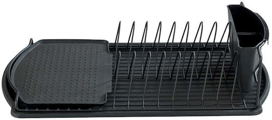 Wenko Scurgător De Chiuvetă Inox Negru 47x26x11cm