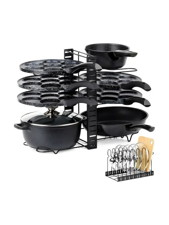 Vilde Cabinet Dish Rack Metallic In Black Colour 21x47x38cm