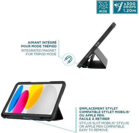 Mobilis Flip Cover Ανθεκτική με Πληκτρολόγιο Διάφανη (Ipad 11" (2025) / Ipad 10.9" (2022))