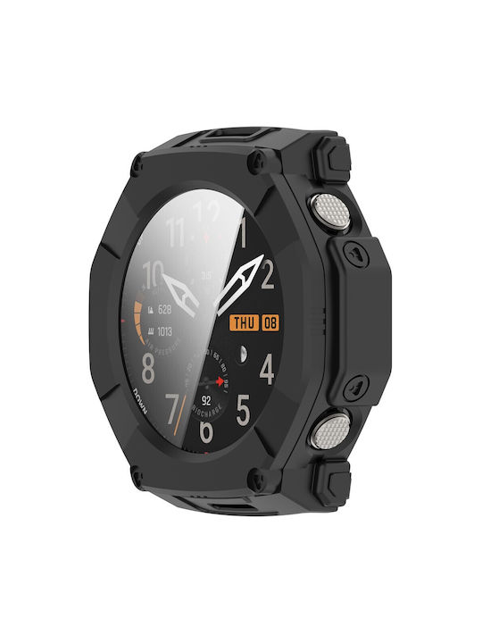 Πλαστική Θήκη με Τζαμάκι σε Μαύρο χρώμα για Amazfit T-rex Ultra 2