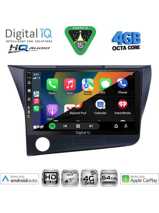Digital IQ Car Audio System for Honda HR-V 1998-2005 Bluetooth USB WiFi GPS Apple CarPlay Android Auto with 9" Touch Screen