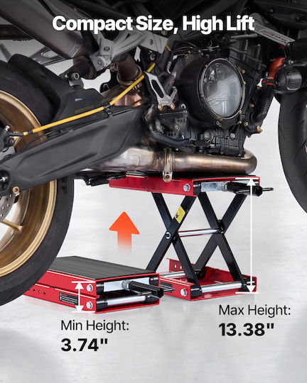 Vevor Central Motorcycle Frame Stand with Maximum Weight 499kg