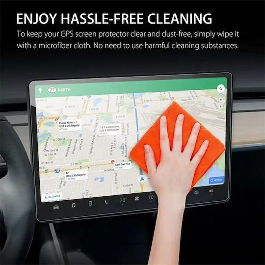 Tempered Glass Gps Navigation System Tesla Model 3 Y 2023-2025 15.4 Inch