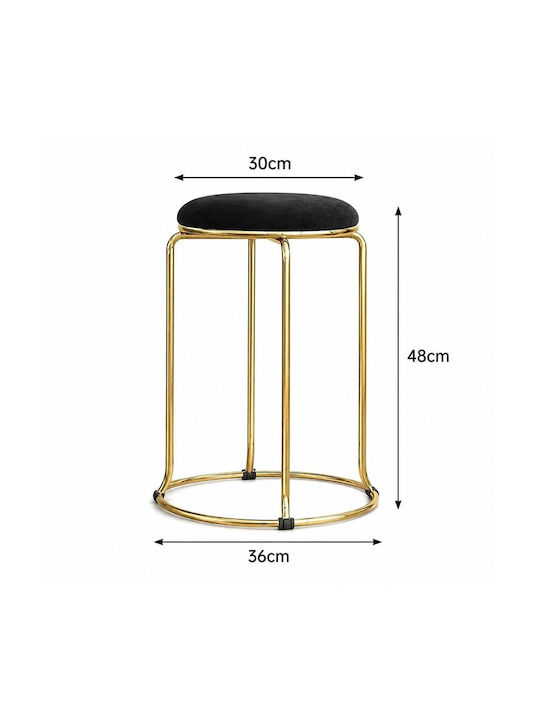 Metallic Gold Coffee Table Stool 36x30x48cm