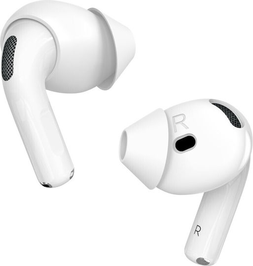 Apple AirPods 4 Ahastyle Pt66-4 Replacement Silicone Covers 1 Pair White