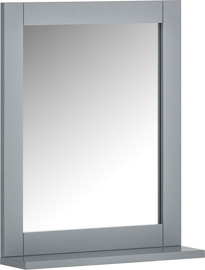 SoBuy Καθρέπτης από MDF με Ντουλάπι 40x49.2cm Γκρι