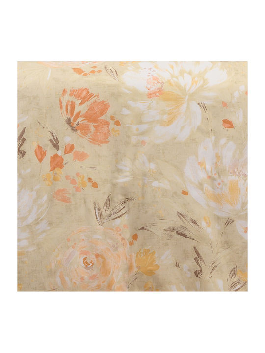 Melinen Duvet Cover Set 165x245cm Single with Pillowcase Anabelle Beige