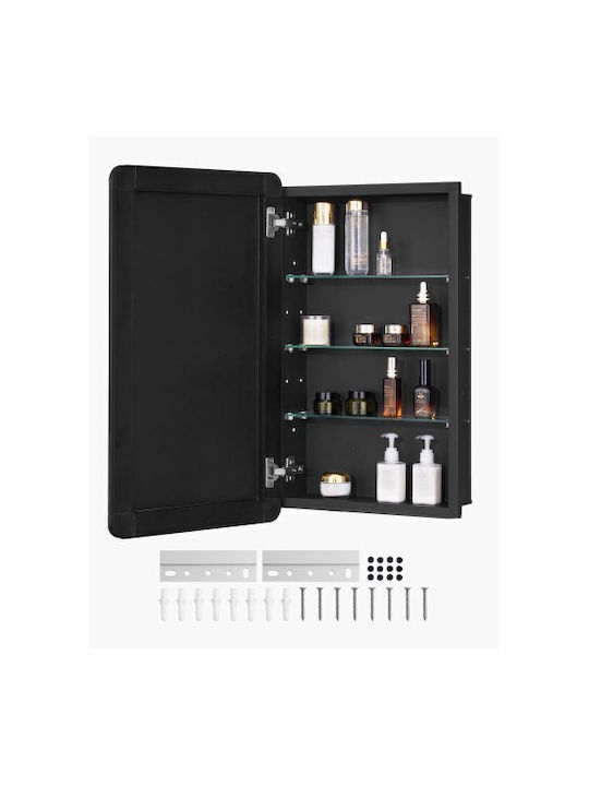 Vevor Bathroom Mirror made of Metal with Shelf & Cabinet 42x70cm