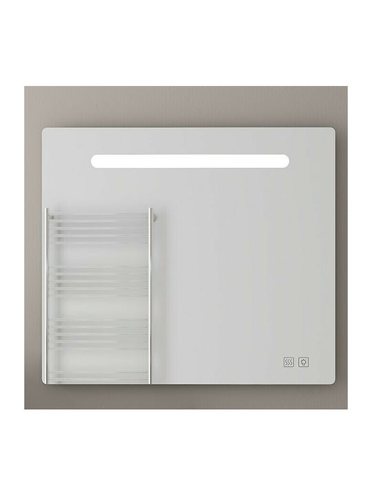 Drop Atlas 1 Ορθογώνιος Καθρέπτης Μπάνιου Led Αφής 80x70cm