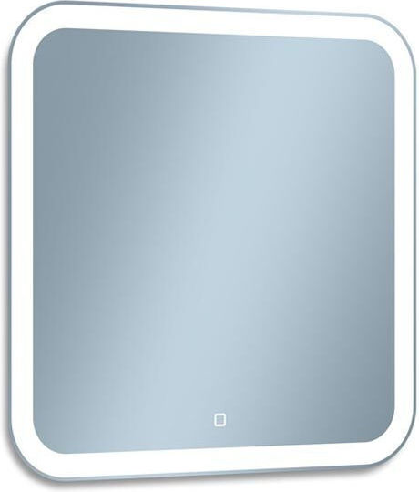 Prima80x80 Ορθογώνιος Led Αφής από Μέταλλο 80x80cm Λευκός