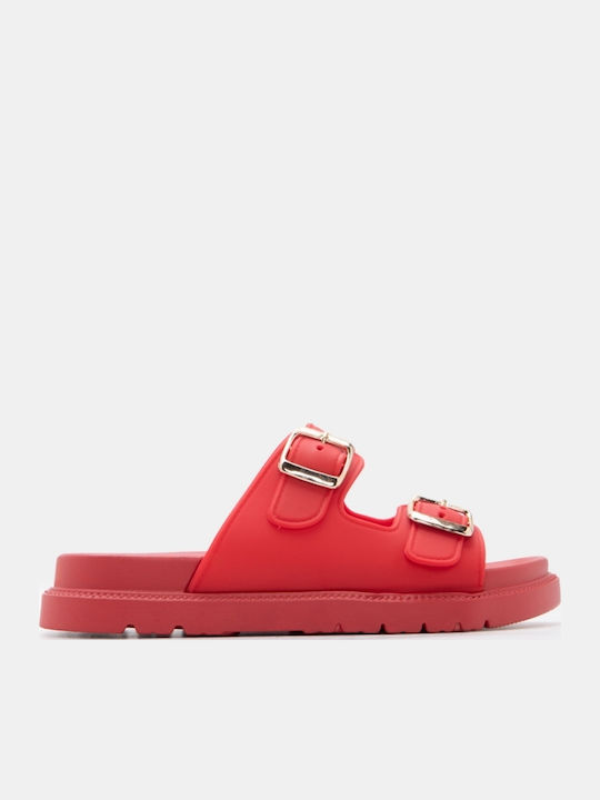 Flache Damen Sandalen Flatforms Rote