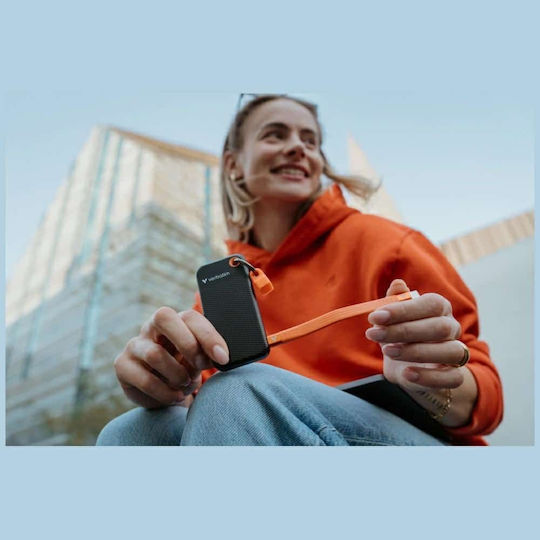 Verbatim Pocket USB 3.2 Externe Festplatte 256GB M.2 Schwarz / Orange