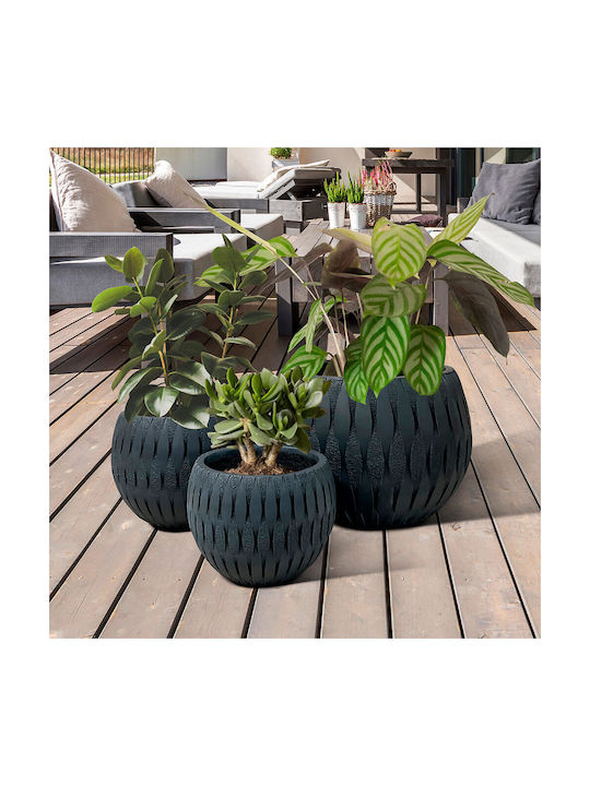 Black Flower Pot 36x28cm