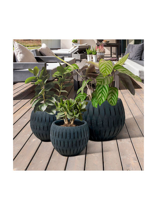 Black Flower Pot 49x37cm