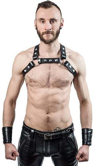 Mister B Ανδρικό Harness Μαύρο