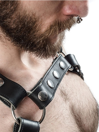 Mister B Ανδρικό Harness Μαύρο