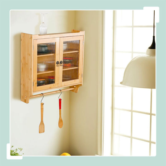 Relaxdays Dulap De Baie 60x13x63cm Bej