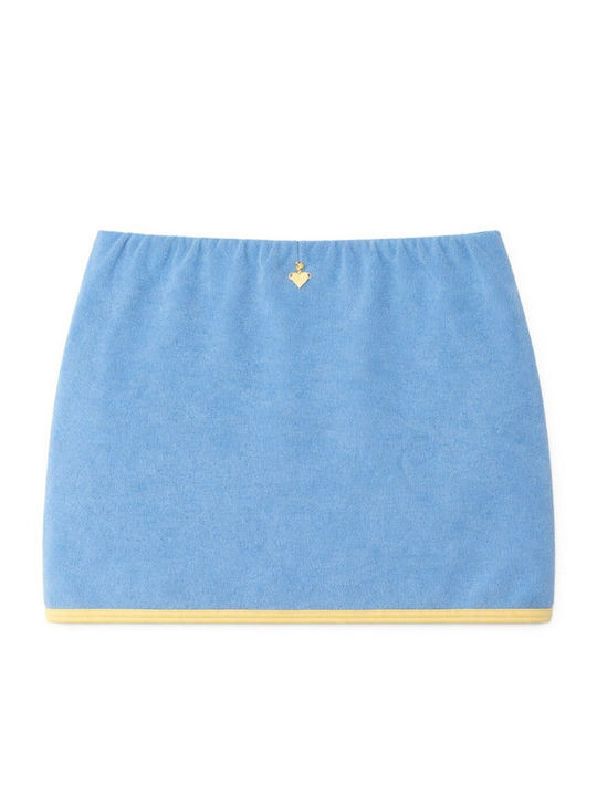 Mini Envelope Skirt Blue