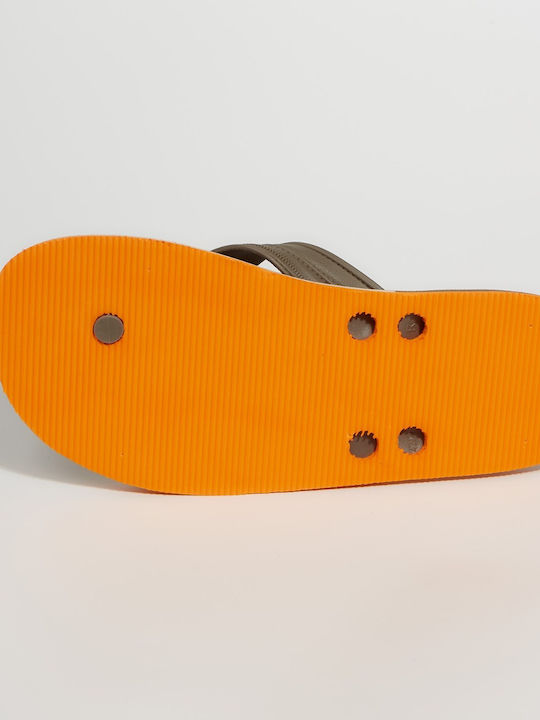 Men's Flip Flops Brown 0465540008-KAFE