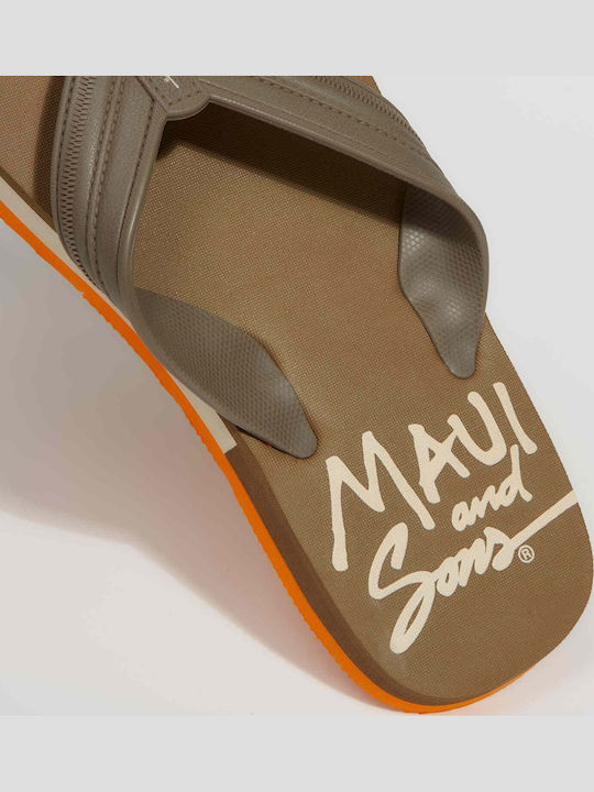Men's Flip Flops Brown 0465540008-KAFE