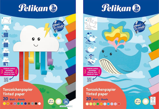 Pelikan Картон в блок 20 листа 23x33см