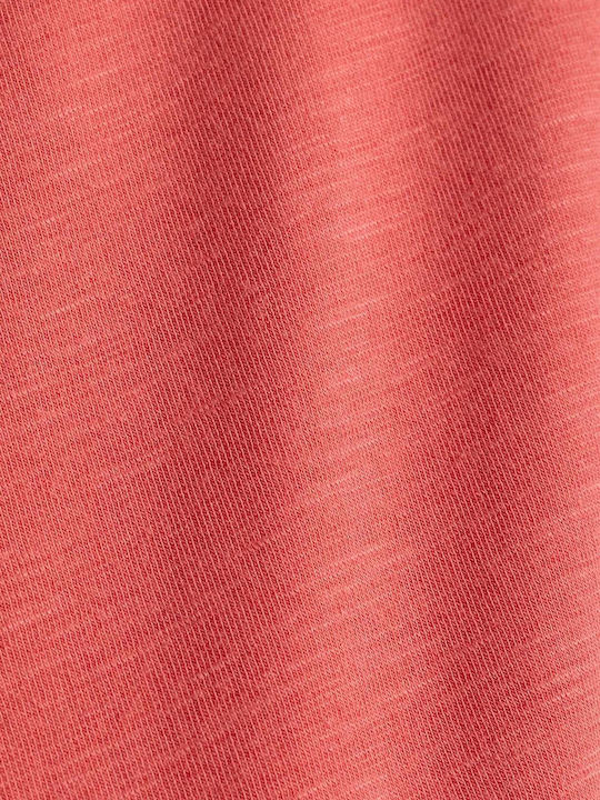 Bluza Damă Bumbac Mâneci Scurte Coral