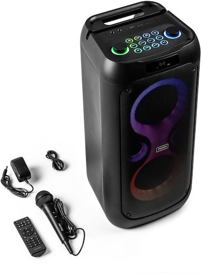 Fenton Ηχείο Karaoke με Ενσύρματo Μικρόφωνο και Εφέ Φωτισμού CORE 130 Μαύρο