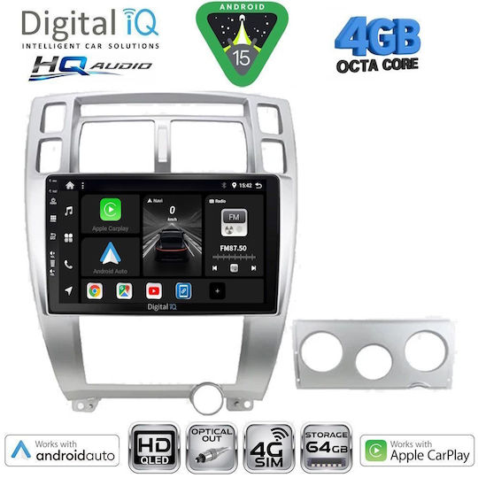 Digital IQ Ηχοσύστημα Αυτοκινήτου για Hyundai Matrix 2001-2010 (Bluetooth/USB/WiFi/GPS/Apple-Carplay/Android-Auto) με Οθόνη Αφής 9"