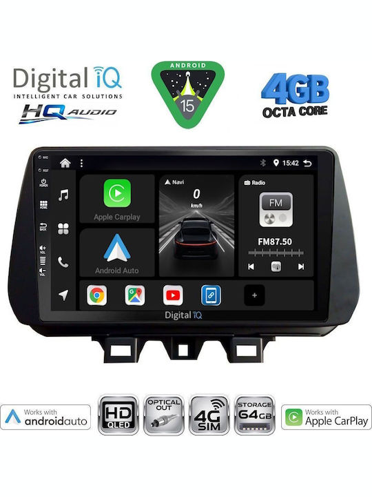 Digital IQ Car Audio System for Hyundai Matrix 2001-2010 (Bluetooth/USB/WiFi/GPS/Apple CarPlay/Android Auto) with 9" Touch Screen