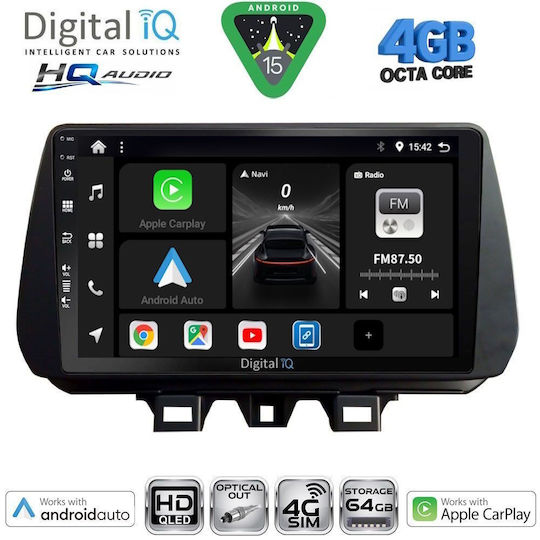 Digital IQ Ηχοσύστημα Αυτοκινήτου για Hyundai Matrix 2001-2010 (Bluetooth/USB/WiFi/GPS/Apple-Carplay/Android-Auto) με Οθόνη Αφής 9"