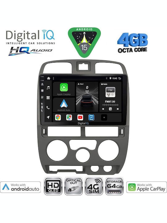 Digital IQ Car Audio System Isuzu D-Max 2002-2008 Bluetooth USB WiFi GPS Apple CarPlay Android Auto with 9" Touch Screen