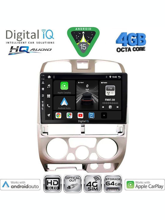 Digital IQ Car Audio System Isuzu D-Max 2002-2008 Bluetooth USB WiFi GPS Apple CarPlay Android Auto with 9" Touch Screen
