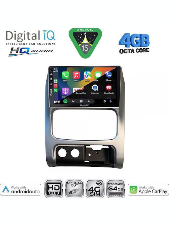 Digital IQ Car Audio System for Jeep Cherokee / Liberty 2002-2007 Bluetooth USB WiFi GPS Apple CarPlay Android Auto with 9" Touch Screen