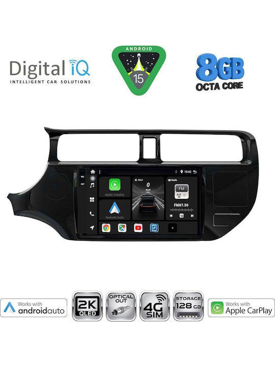Digital IQ Car Audio System for Kia Picanto 2021 with Touch Screen 9" Digital IQ BXK 19310 CPAA Bluetooth USB Wi-Fi GPS Apple CarPlay Android Auto