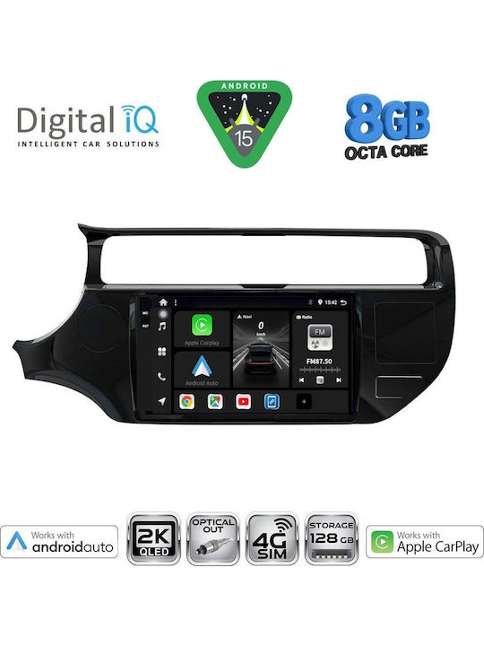 Digital IQ Car Audio System for Kia Picanto 2021 with Touch Screen 9" Digital IQ BXK 19310 CPAA Bluetooth USB Wi-Fi GPS Apple CarPlay Android Auto