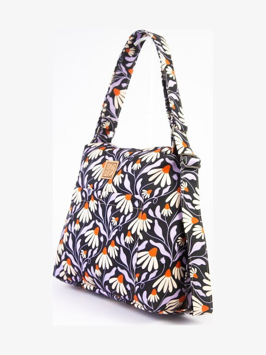 Stoff Damen Handtasche Rucksack Mehrfarbig