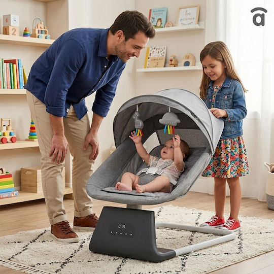 Asalvo Electric Baby Relax Bali With Music Gray For Child Up To 9kg