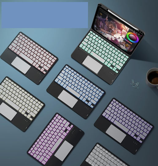 Flip Cover cu Tastatură Neagră (iPad 10, 10,9 și 2022)