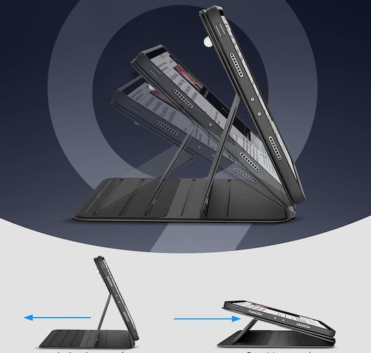 Flip Cover Rotativă Neagră (Ipad Pro 12,9 5-a/6-a Generație)