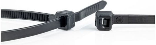 WKK Plastic Cable Ties In Black Colour 100pcs 110227071