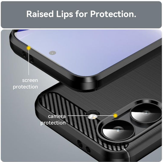 Techsuit Carbon Silikon Bumper Kunststoff Blau (Poco X8 Pro)