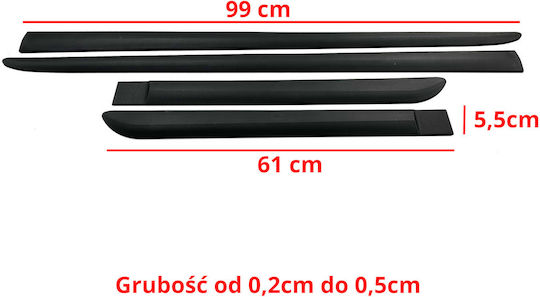 Universal Side Door Protective Strips Dacia Duster 2009-2018