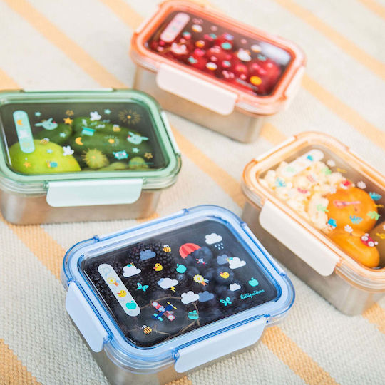 Lilliputiens Пластмасова Детска Кутия За Храна Сива