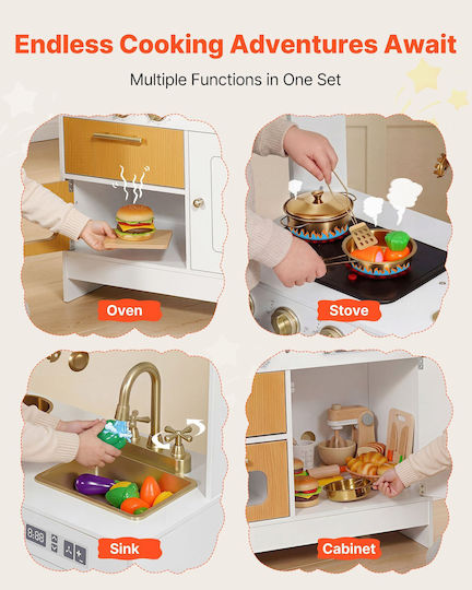 Vevor Wooden Kids Kitchen for Ages 8+