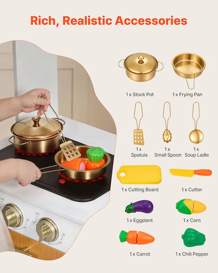 Vevor Wooden Kids Kitchen for Ages 8+