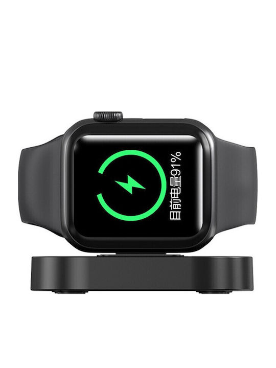 Încărcător Wireless Smart Iwatch Compatibil Apple Iwatch 1/9 Încărcător Magnetic Interfață Type-c 3w 7.5 X 7.5 X 1.2 Cm Pliabil Negru