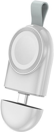 Încărcător Wireless Smartwatch Compatibil Apple Iwatch 1/9 Magnetic Tip-c Fără Cablu Direct La Dock Computer Alb